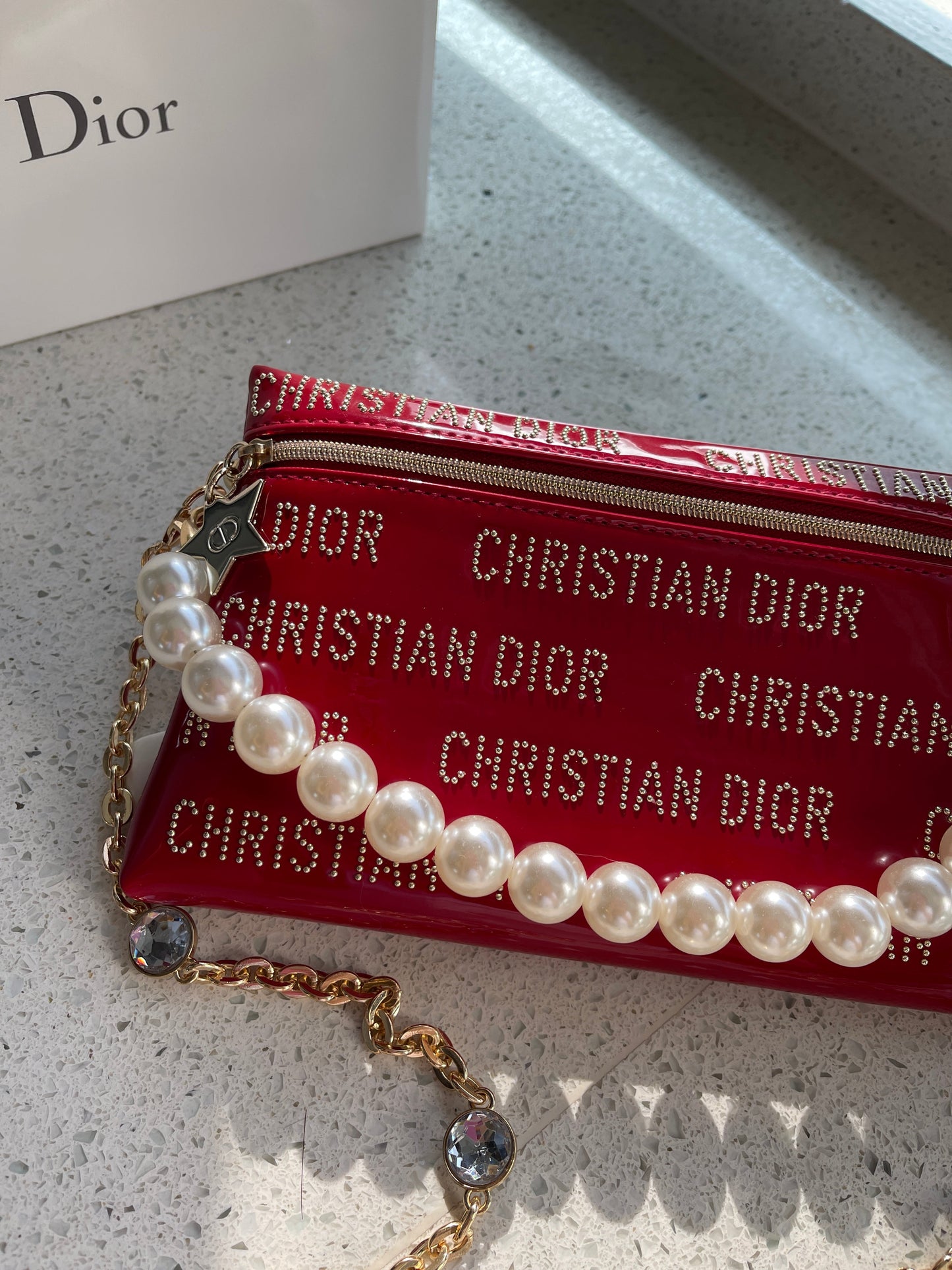 DIY Red Makeup Bag